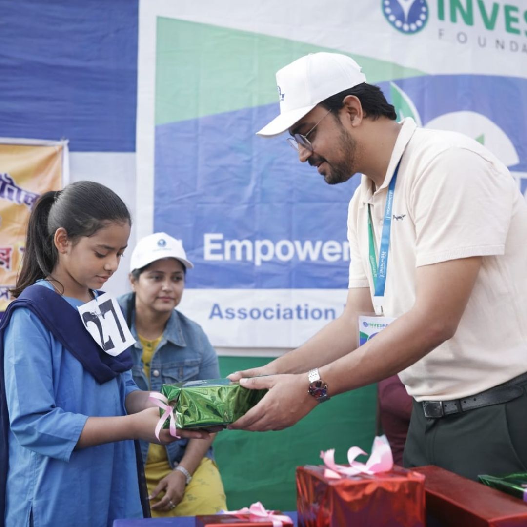Prize distribution in Sports at LOUIS BRAILLE MEMORIAL SCHOOL