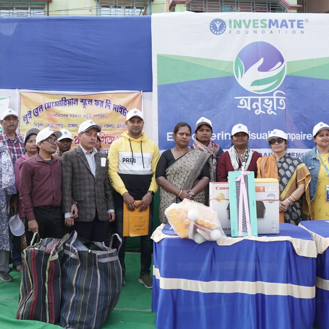 Anuvuti at " LOUIS BRAILLE MEMORIAL SCHOOL " sports event